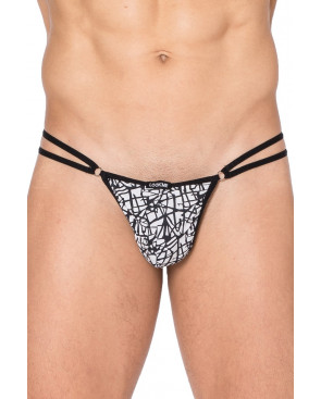 Mini string imprimé blanc et noir New Look - LM2299-01BWH
