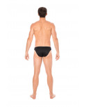 Slip noir rayé opaque et transparent - LM2906-61BLK