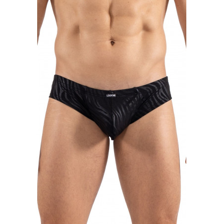minipant noir  gold Zebra - LM2403-68BLK