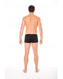 Mini-Pants noir échancré avec zip - LM2003-68BLK