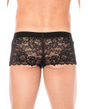 Boxer noir en dentelle délicate - LM2006-67BLK