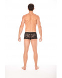 Boxer noir en dentelle délicate - LM2006-67BLK