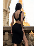 Robe noire Anastasia - LDC01BLK