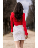 Jupe longue blanche Natacha - LSL3-LWHT