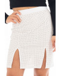 Jupe longue blanche Natacha - LSL3-LWHT