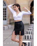 Jupe courte noir Stella - LSL3-SBLK