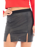 Jupe courte noir Stella - LSL3-SBLK
