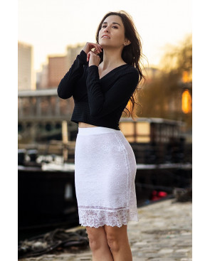 Jupe longue blanche Catalina - LSK2-LWHT