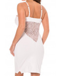 Robe décollectée blanche Emilia - LDR11WHT