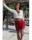 Jupe courte rouge Marina - LSK1-SRED