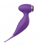 Oiseau du Paradis - Vibromasseur 2 en 1 avec vibration clitoridienne par membrane et embout stimulateur violet - CR-820PUR