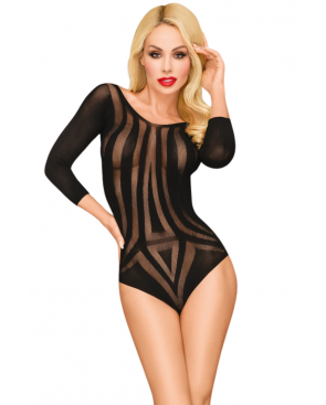Body fantaisie manche trois quart noir Under my spell - PH0115BLK