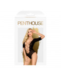 Body noir manche trois quart Salute me - PH0114BLK