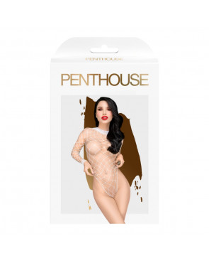 Body blanc large maille Scandalous - PH0108WHT