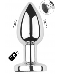 Plug vibrant acier inoxydable anal taille S avec télécommande, USB - RY-207-S