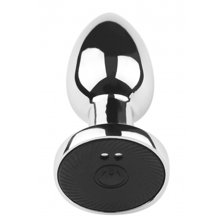 Plug vibrant acier inoxydable anal taille S avec télécommande, USB - RY-207-S