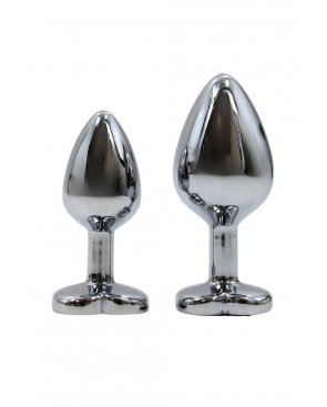 Plug bijou en aluminium bijou coeur violet Medium - RY-014PUR