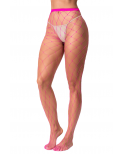 Collant large maille rose - MAL1106NPK
