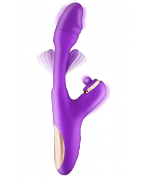 Vibromasseur rabbit 3-en-1 avec tapotements Joyfully - CC531056020120