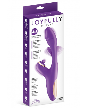 Vibromasseur rabbit 3-en-1 avec tapotements Joyfully - CC531056020120