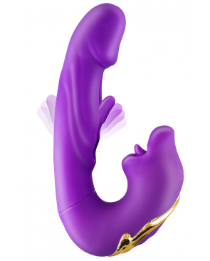 Vibromasseur rabbit 3-en-1 à triple stimulation Kissy - CC531055020120