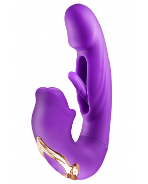 Vibromasseur rabbit 3-en-1 à triple stimulation Kissy - CC531055020120