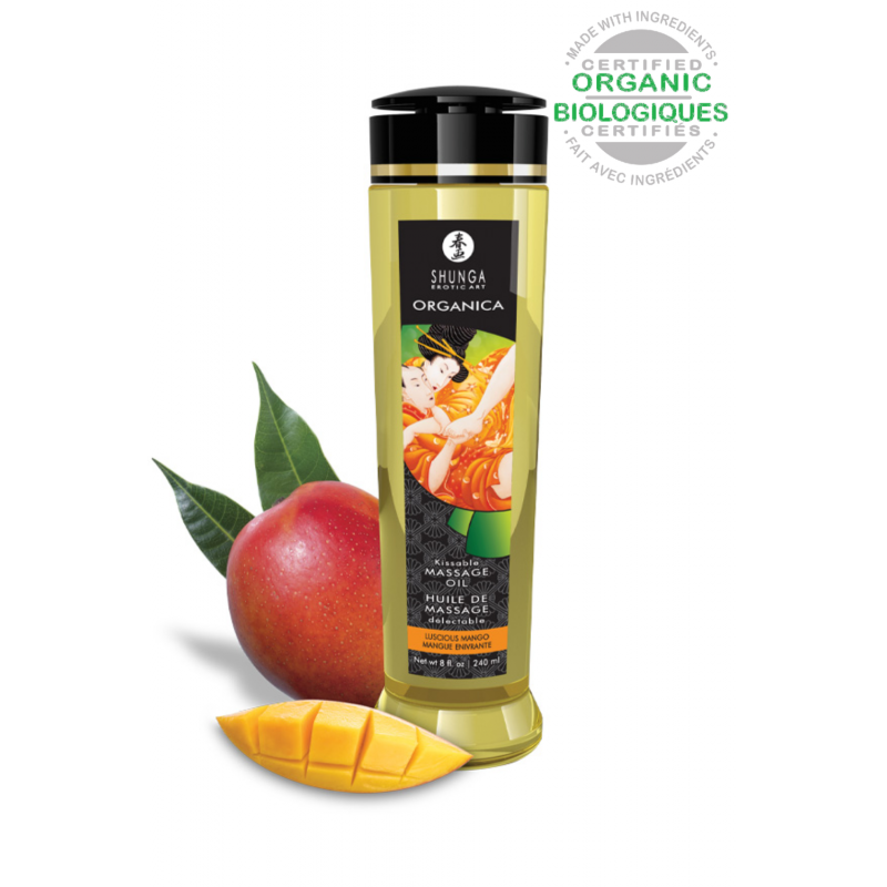 Huile de Massage Organica Mangue Enivrante 240 ml Shunga - CC3031 Huile de Massage Organica Mangue Enivrante 240 ml Shunga - CC3031