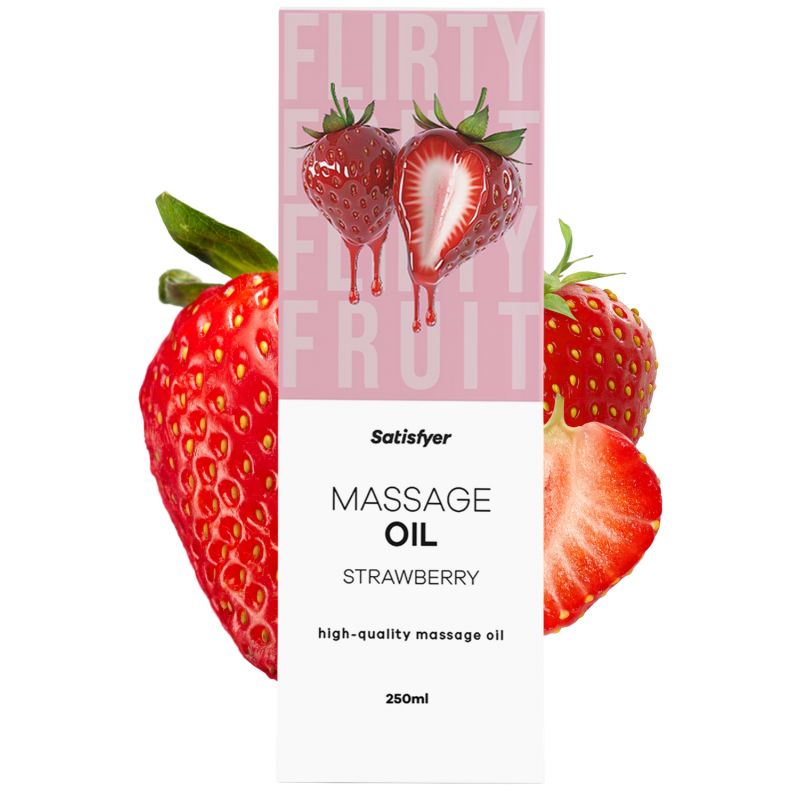 Huile de massage Fraise 250 ml Satisfyer - CC597057 Huile de massage Fraise 250 ml Satisfyer - CC597057