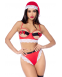 Déguisement sexy Mère Noël 3 pièces - MAL60066COS
