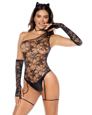 Costume sexy de chatte 5 pièces - MAL60062COS