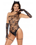 Costume sexy de chatte 5 pièces - MAL60062COS