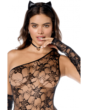 Costume sexy de chatte 5 pièces - MAL60062COS