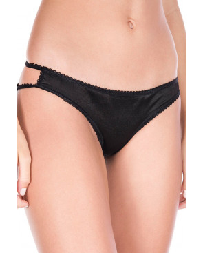 Culotte coquine noire effet cage sur les fesses - ML10010BLK