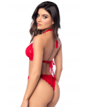 Ensemble sexy 2 pièces en dentelle romantique avec haut et string assorti - MAL8971RED Ensemble sexy 2 pièces en dentelle romantique avec haut et string assorti - MAL8971RED