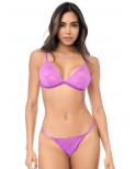 Ensemble sexy 2 pièces dentelle douce et extensible - MAL8949WORC