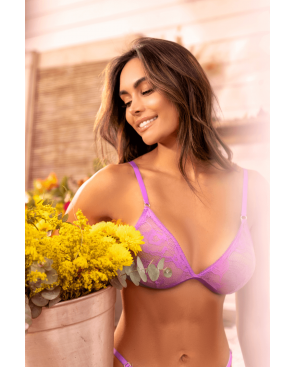 Ensemble sexy 2 pièces dentelle douce et extensible - MAL8949WORC