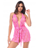 Babydoll Mapalé sensuelle avec string dentelle - MAL7622PINK Babydoll Mapalé sensuelle avec string dentelle - MAL7622PINK