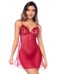 Babydoll Mapalé romantique avec string - MAL7620RED Babydoll Mapalé romantique avec string - MAL7620RED