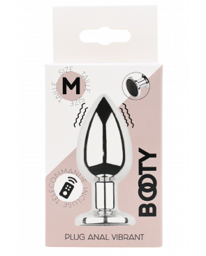 Plug vibrant acier inoxydable anal taille M avec télécommande, USB - RY-207-M