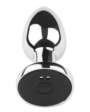Plug vibrant acier inoxydable anal taille M avec télécommande, USB - RY-207-M