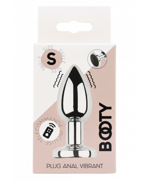 Plug vibrant acier inoxydable anal taille S avec télécommande, USB - RY-207-S