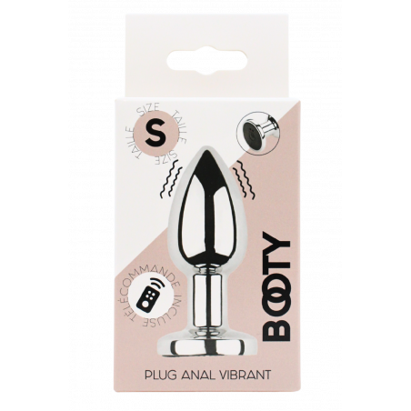 Plug vibrant acier inoxydable anal taille S avec télécommande, USB - RY-207-S