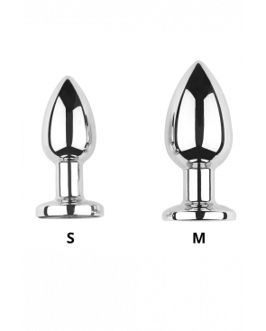 Plug vibrant acier inoxydable anal taille S avec télécommande, USB - RY-207-S