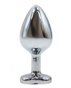 Plug bijou en aluminium bijou coeur violet Medium - RY-014PUR