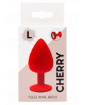 Plug rouge bijou cristal Large CHERRY - RY-069CRED