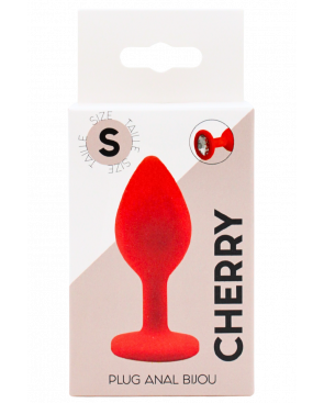 Plug rouge bijou cristal Small CHERRY - RY-067CRED