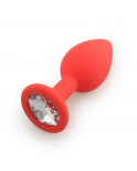 Plug rouge bijou cristal Small CHERRY - RY-067CRED