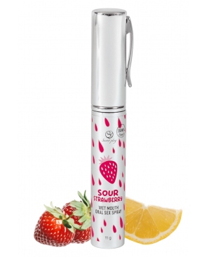 Spray Sexe Oral Fraise Acidulée Bouche Humide 11gr Secret Play