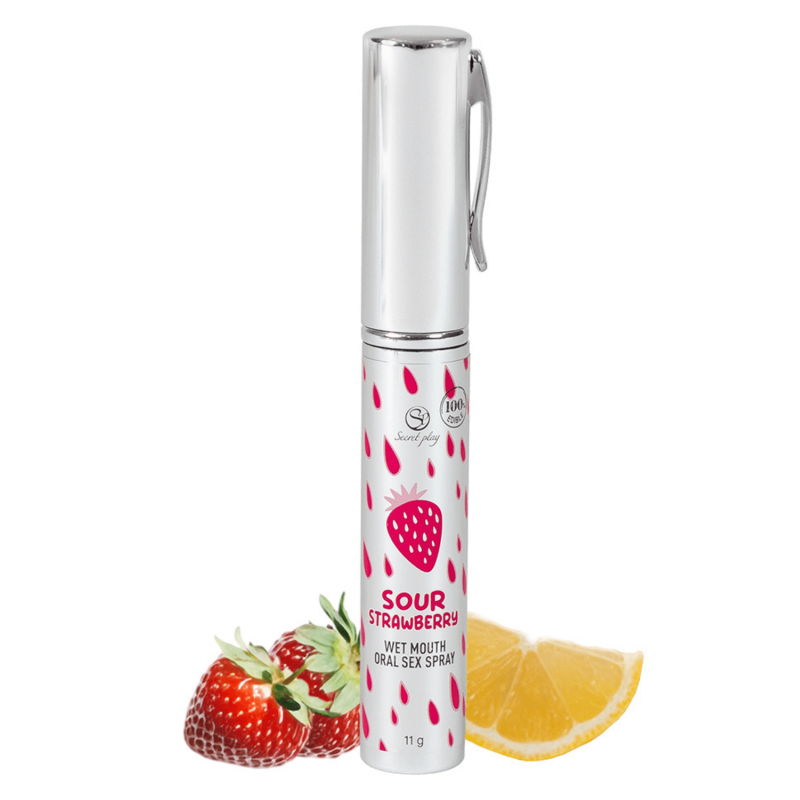 Spray Sexe Oral Fraise Acidulée Bouche Humide 11gr Secret Play