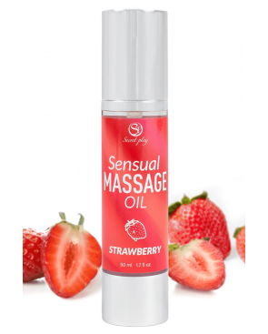 Huile de massage fraise 50 ml Secret Play